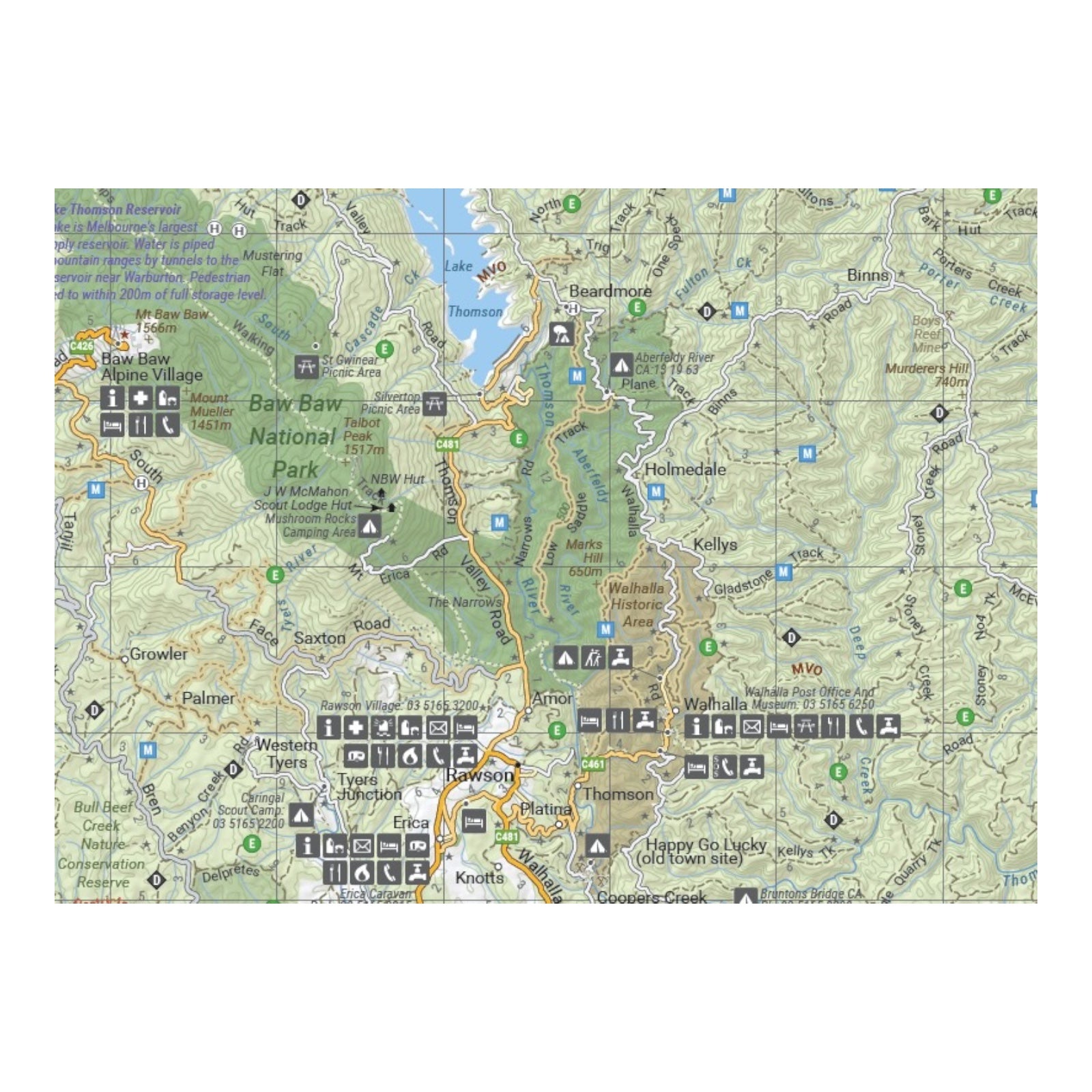 HEMA MAP HIGH COUNTRY VICTORIA