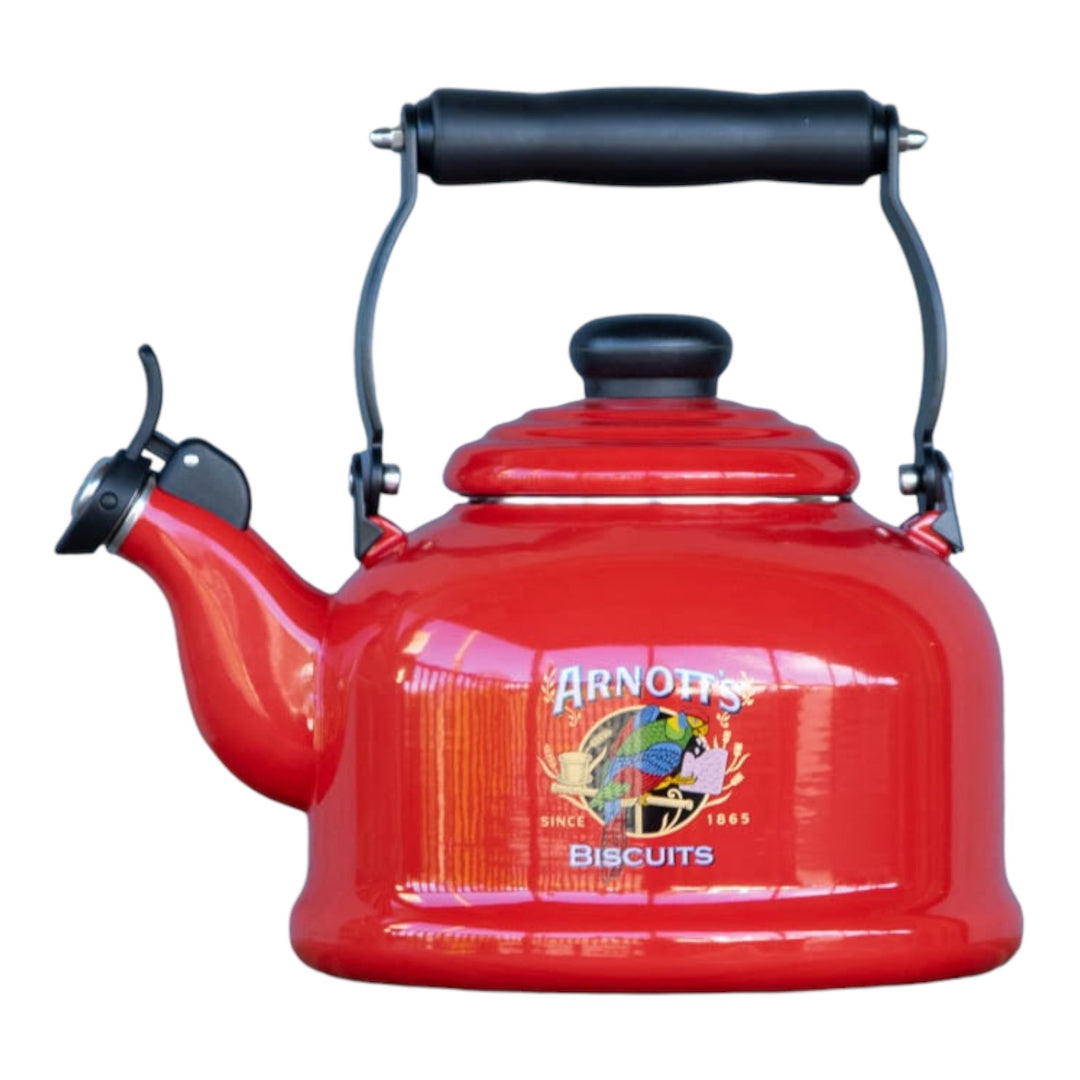 ARNOTTS ENAMEL WHISTLING KETTLE