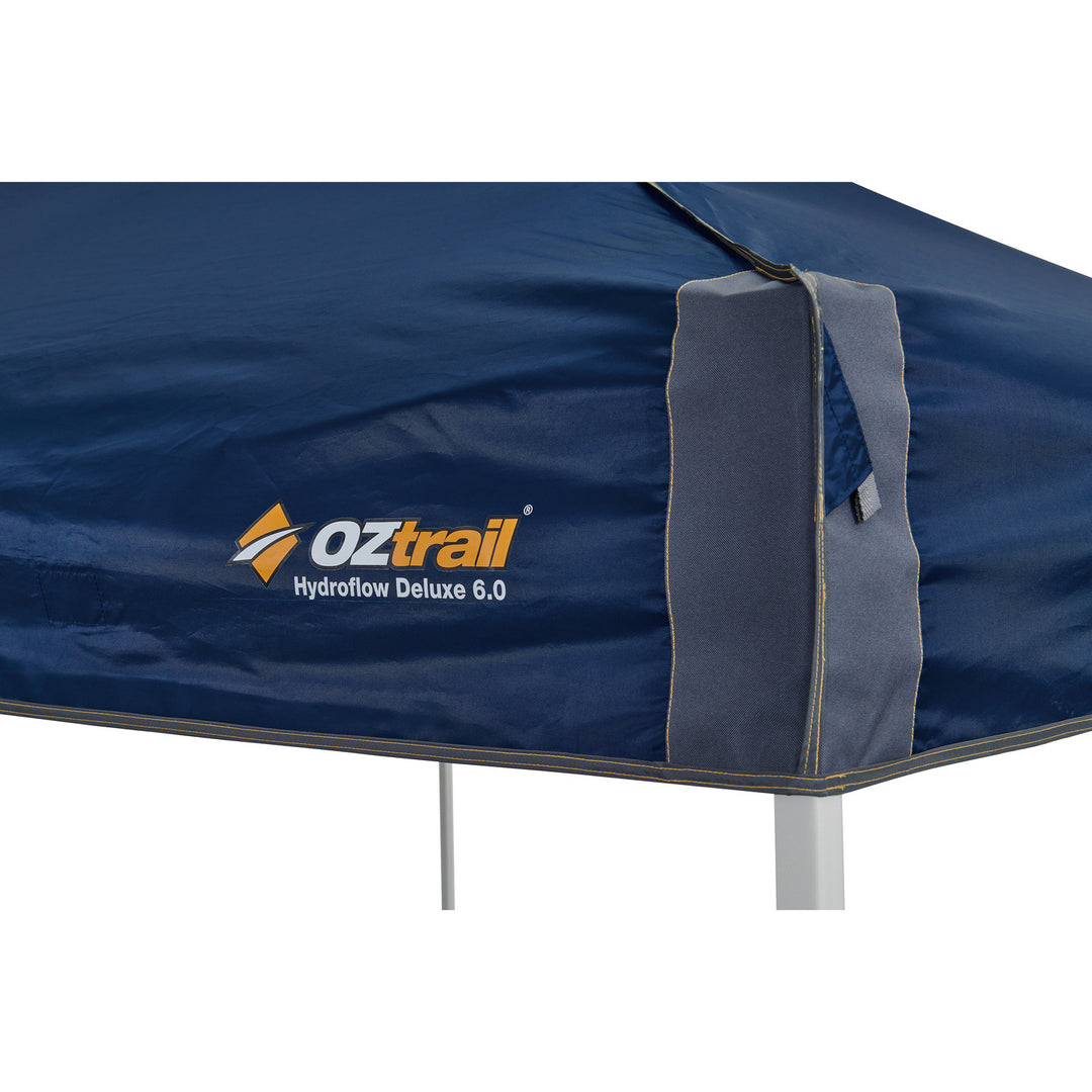 OZTRAIL 6.0M HYDROFLOW DELUXE GAZEBO BLUE