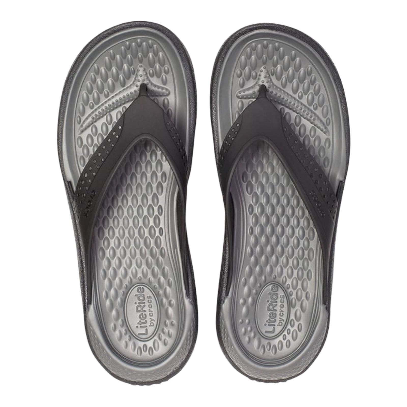 CROCS LITERIDE FLIP BLACK/GREY