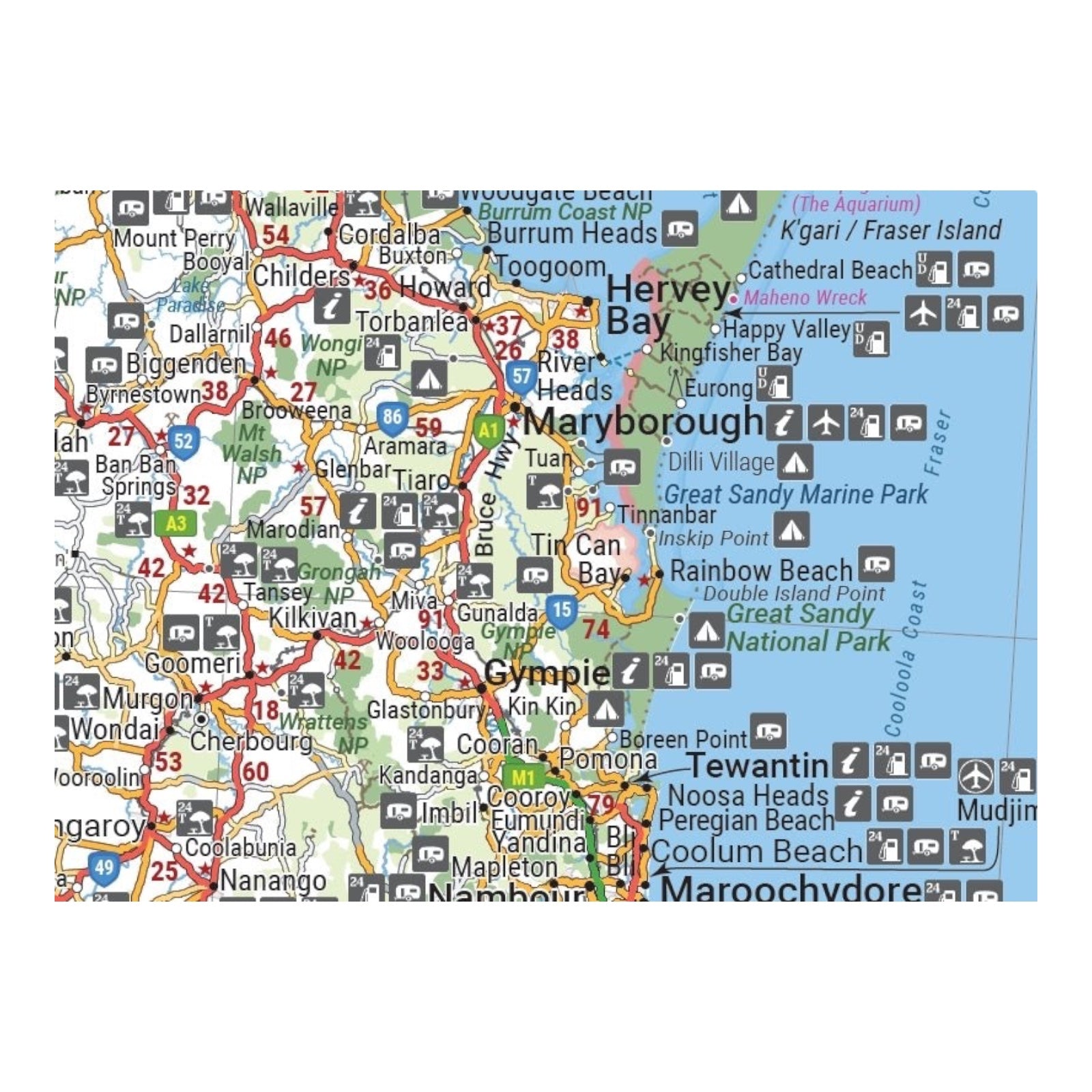 HEMA MAP QUEENSLAND HANDY