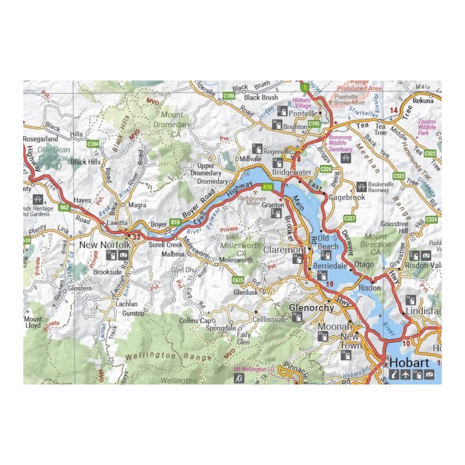 HEMA MAP HOBART & REGION