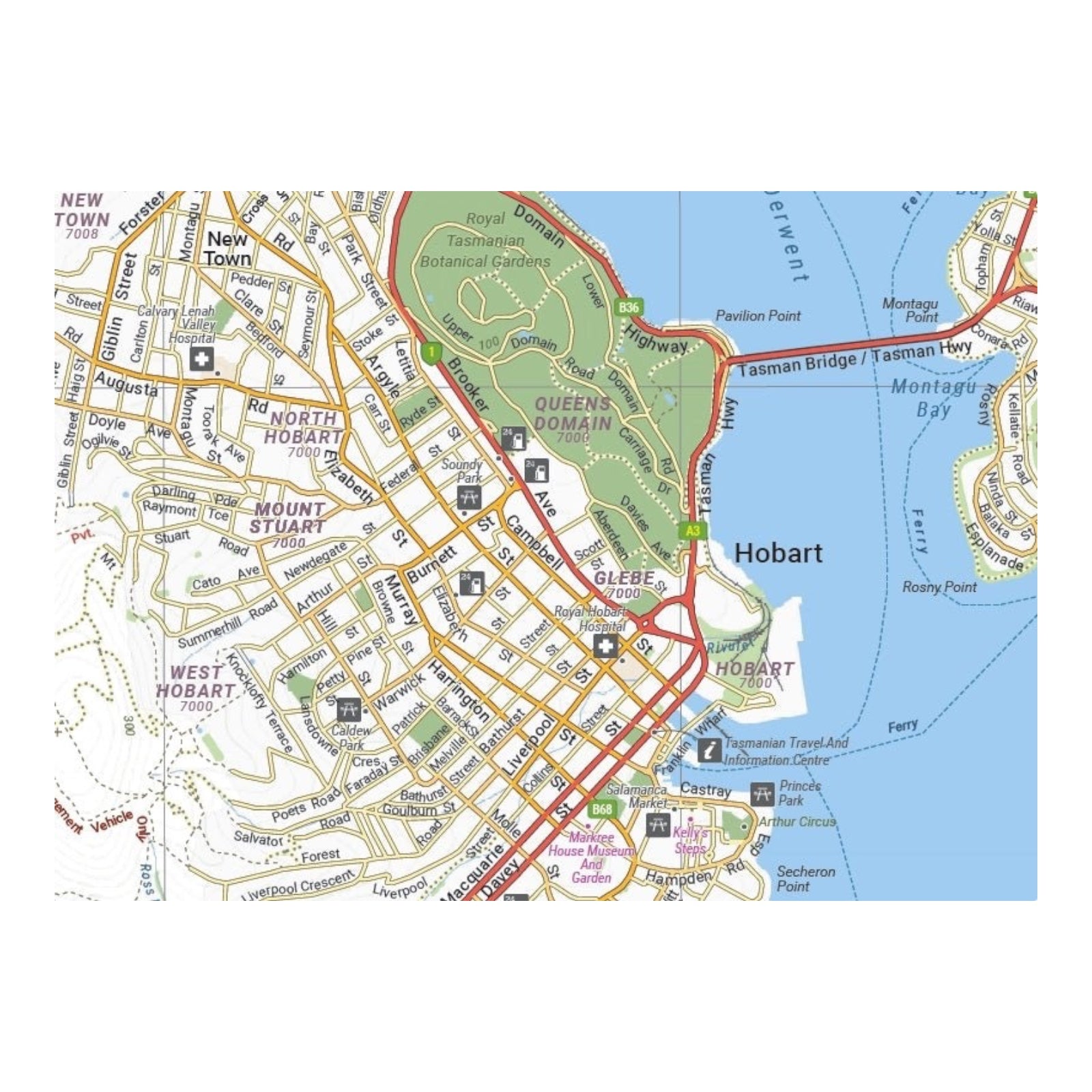 HEMA MAP HOBART & REGION