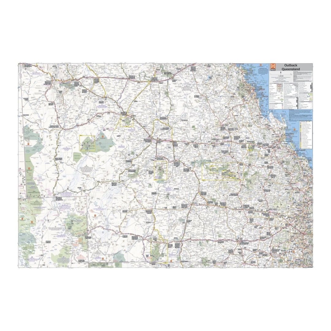 Hema Map Outback Queensland