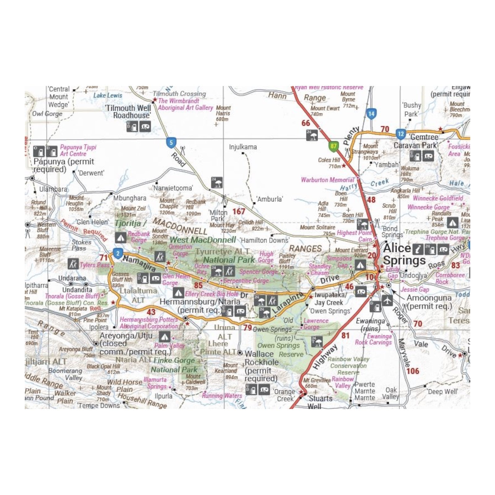 HEMA MAP NORTHERN TERRITORY HANDY