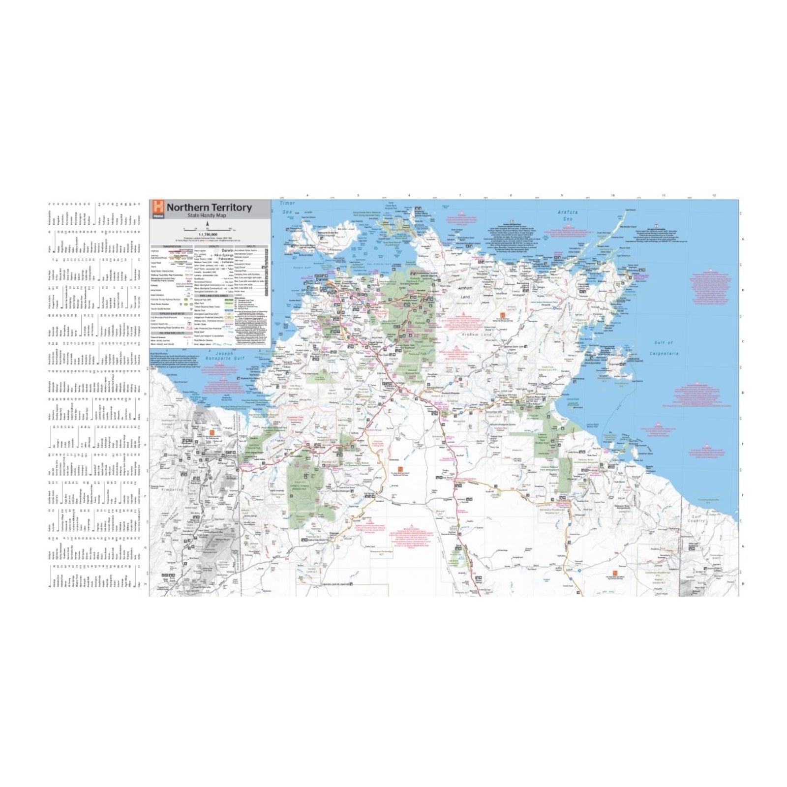 HEMA MAP NORTHERN TERRITORY HANDY