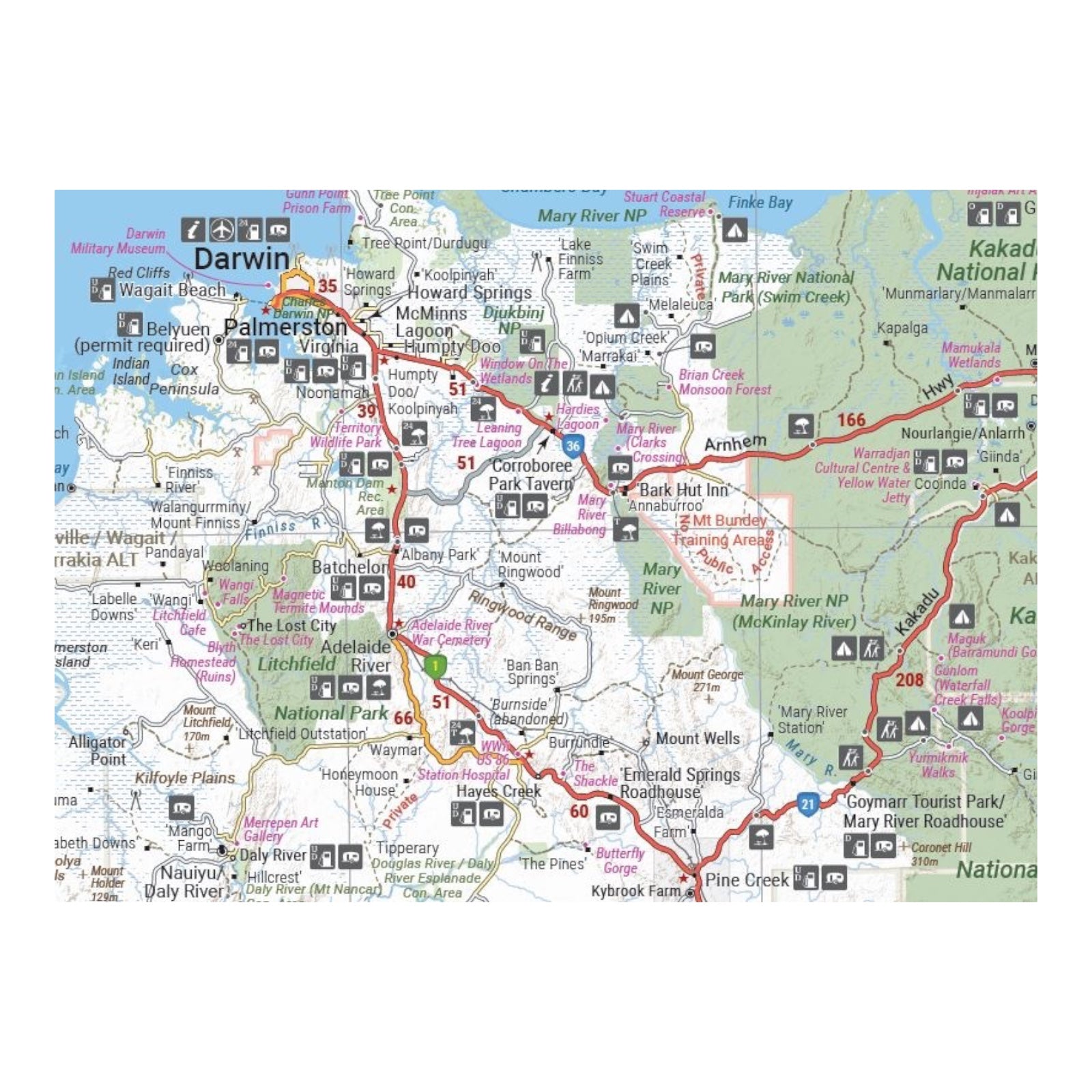 HEMA MAP NORTHERN TERRITORY HANDY