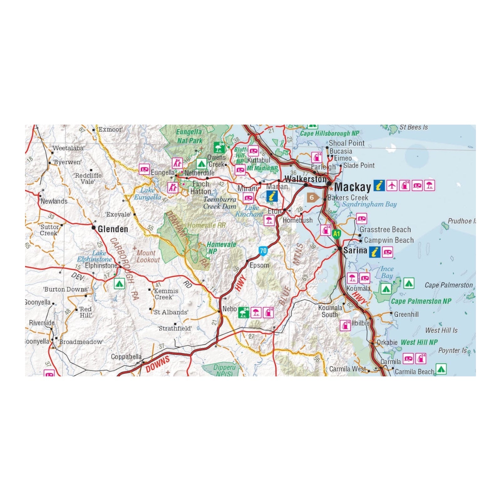 HEMA MAP BRISBANE TO CAIRNS