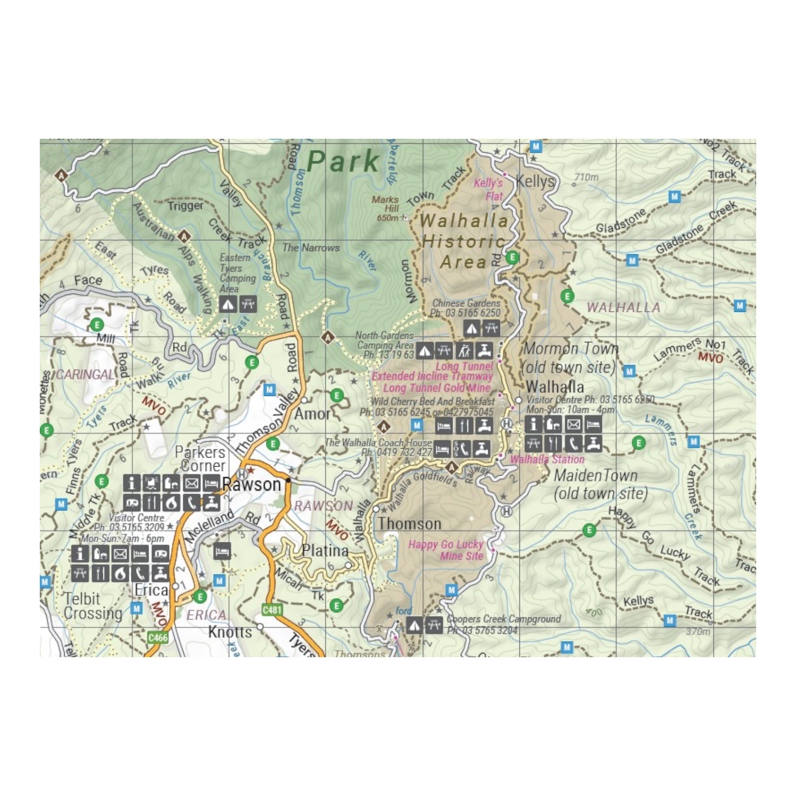 HEMA MAP HIGH COUNTRY VIC SOUTH WEST