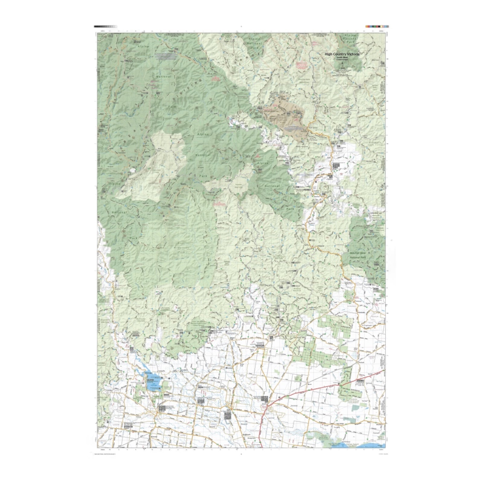 HEMA MAP HIGH COUNTRY VIC SOUTH WEST