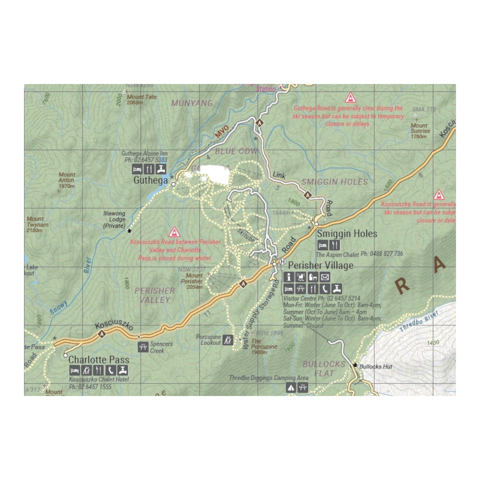 HEMA MAP HIGH COUNTRY VIC NORTH EAST
