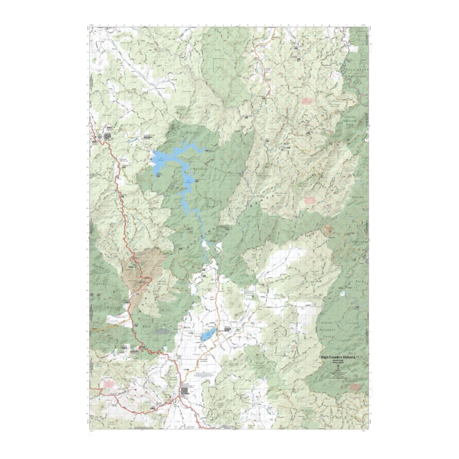 HEMA MAP HIGH COUNTRY VIC NORTH EAST