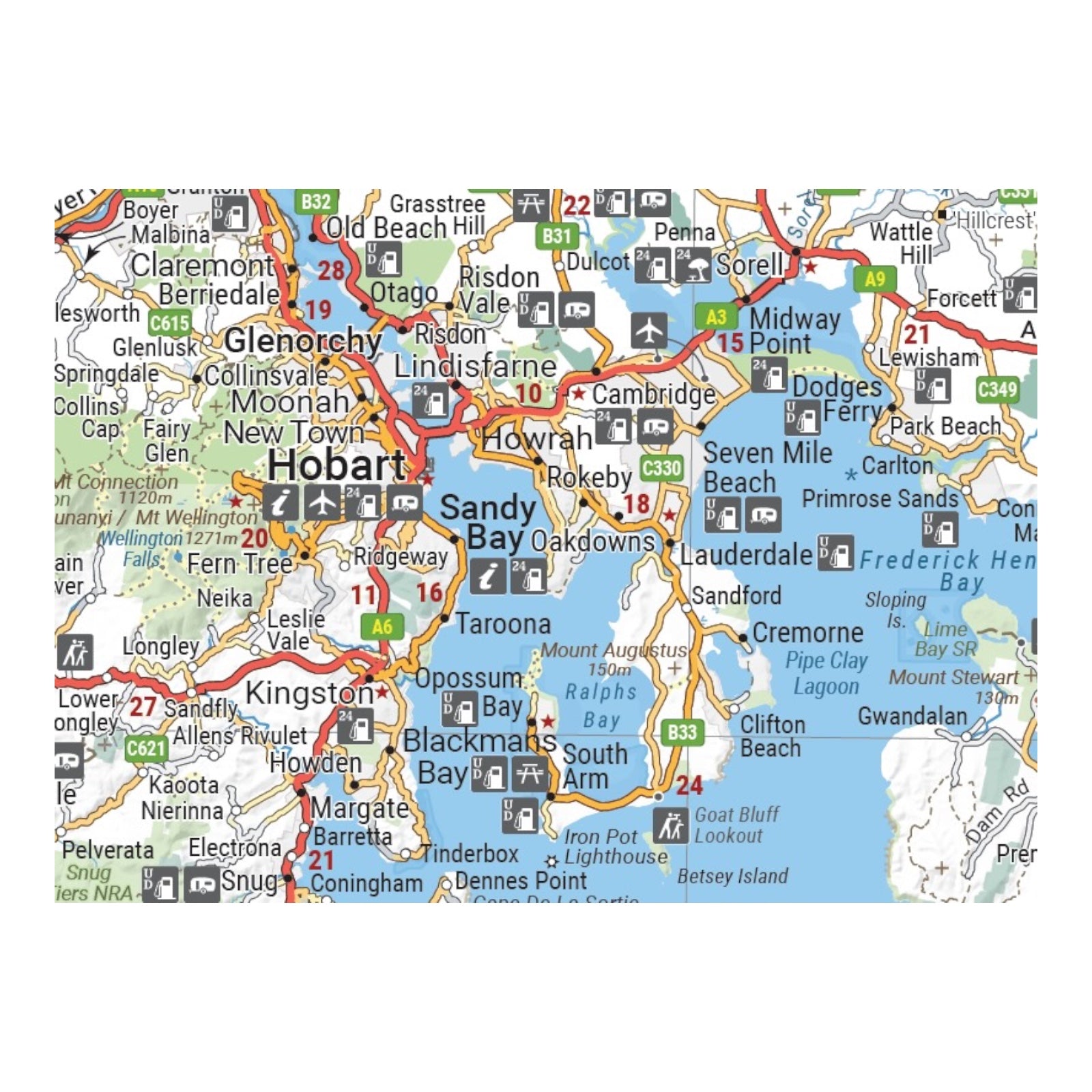 HEMA MAP TASMANIA HANDY