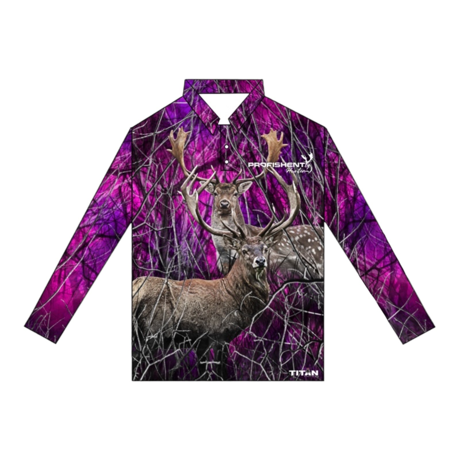 PROFISHENT DEER PINK SHIRT