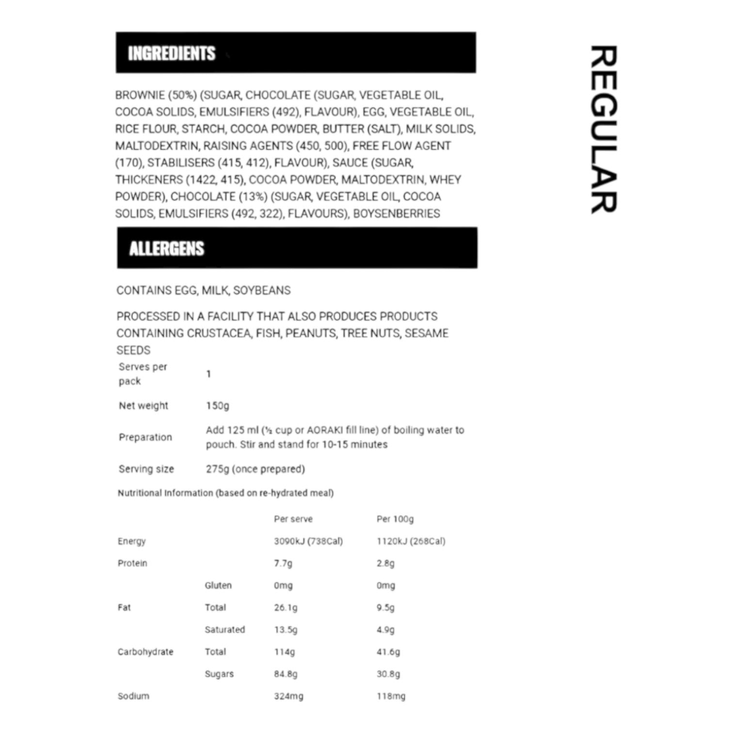 BACK COUNTRY CUISINE CHOCOLATE BROWNIE PUDDING