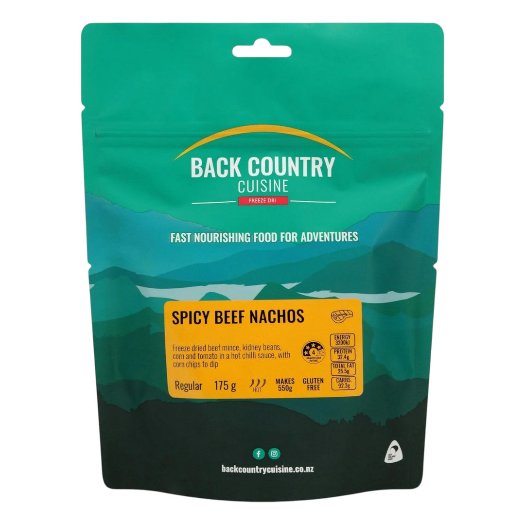 BACK COUNTRY CUISINE SPICY BEEF NACHOS