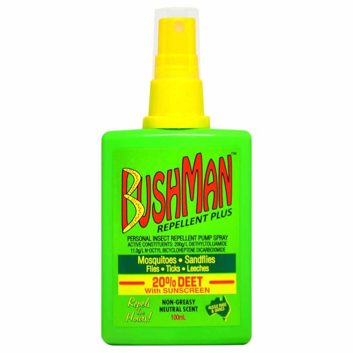 BUSHMAN REPELLENT PUMP SPRAY WITH SUNSCREEN