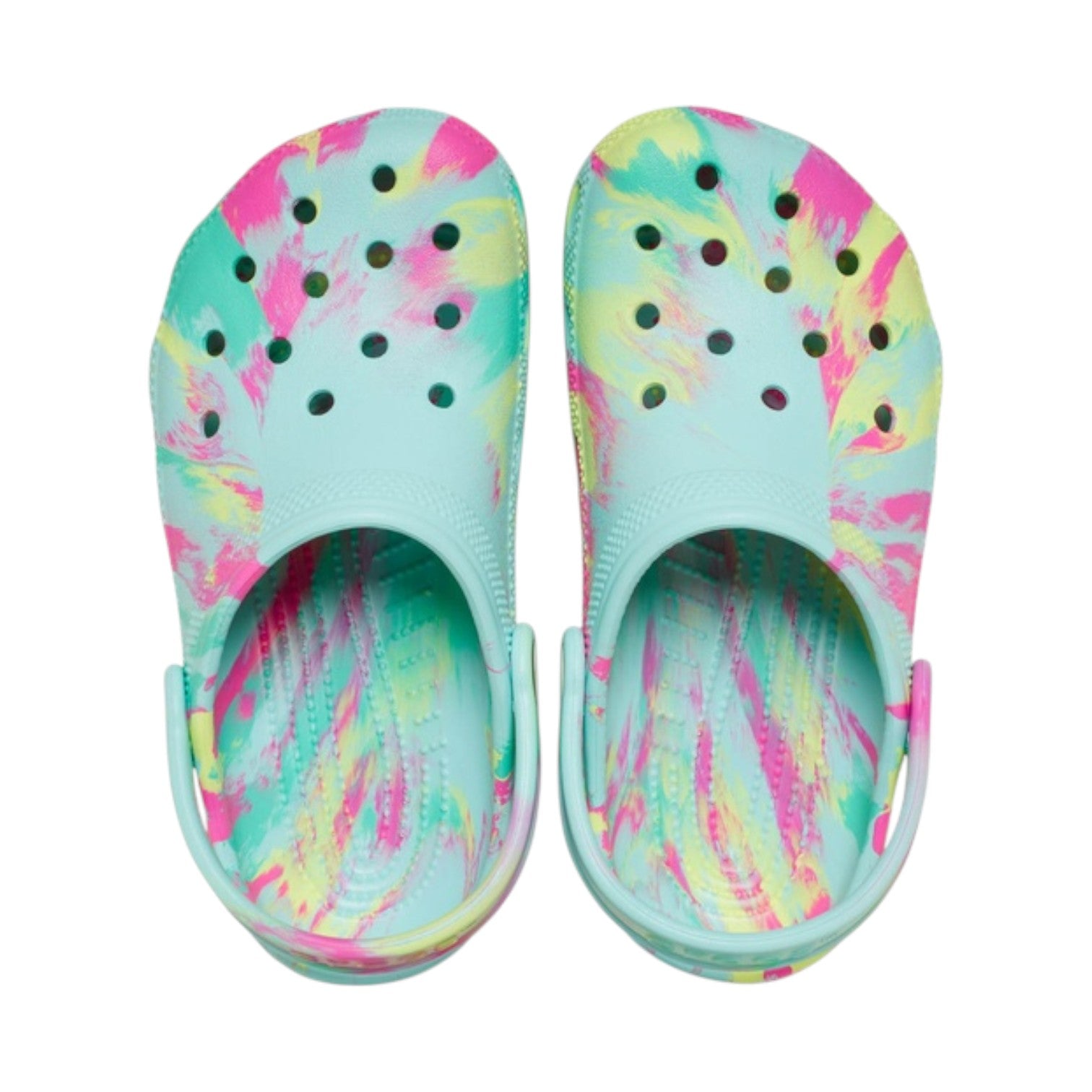 CROCS CLASSIC KIDS MARBLED AQUA/MULTI